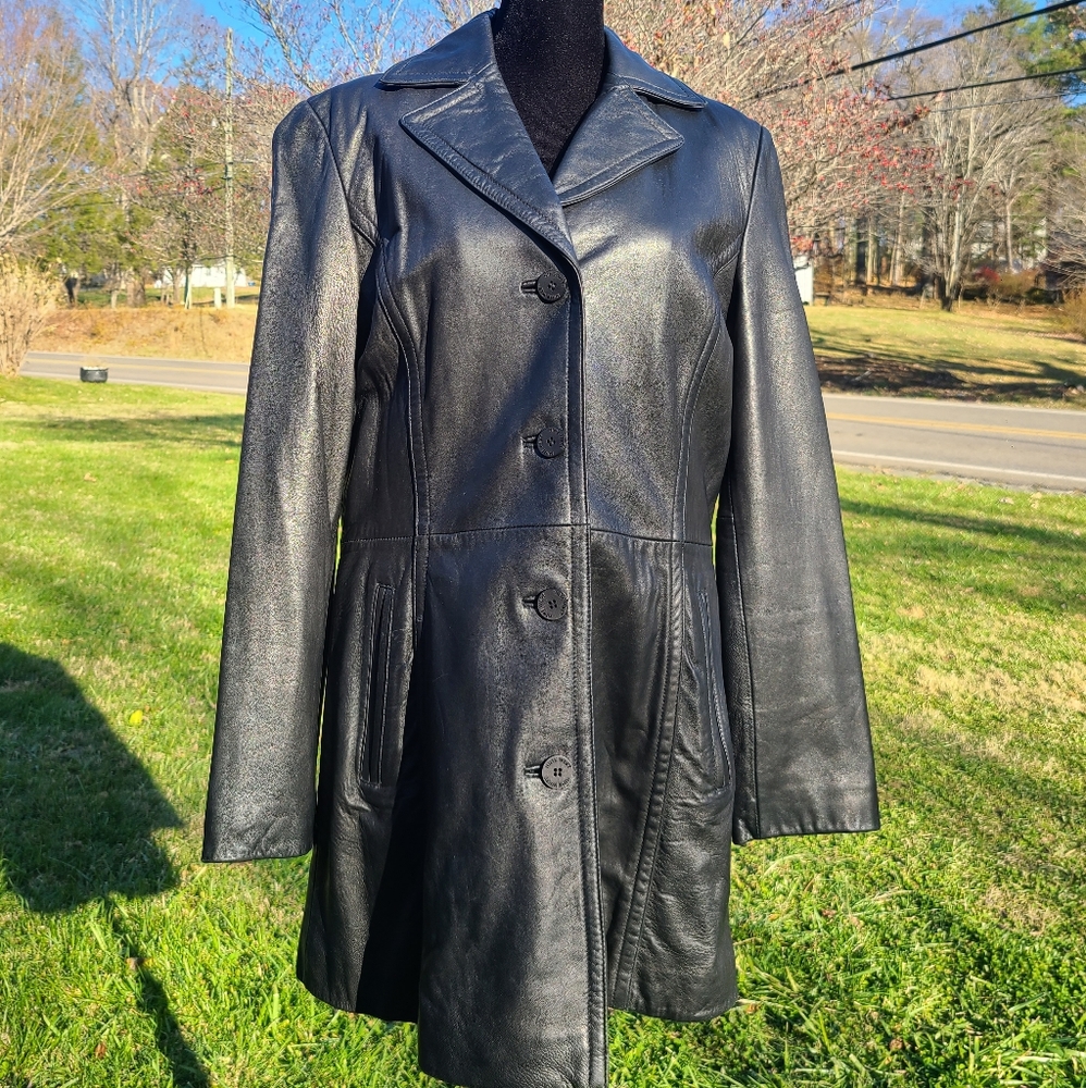 Nine west leather jacket